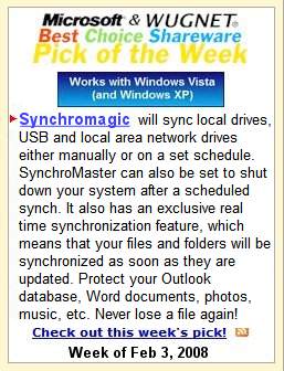 DiskMagik awarded Wugnet's Spotlight of the Week for the Microsoft Windows User's Group