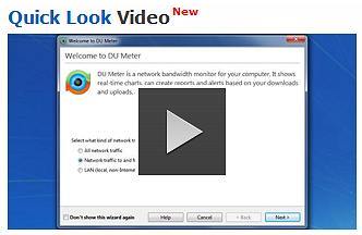 Click to watch a brief demo video of many of the useful features and options of DU Meter software