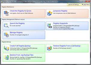 Click here to see a FULL SIZE screenshot of Registry First Aid in action.