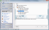 Tweaking Toolbox Vista Internet Explorer Settings
