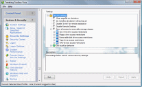 Tweaking Toolbox Vista Security Settings