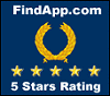 5 stars on FindApp.com