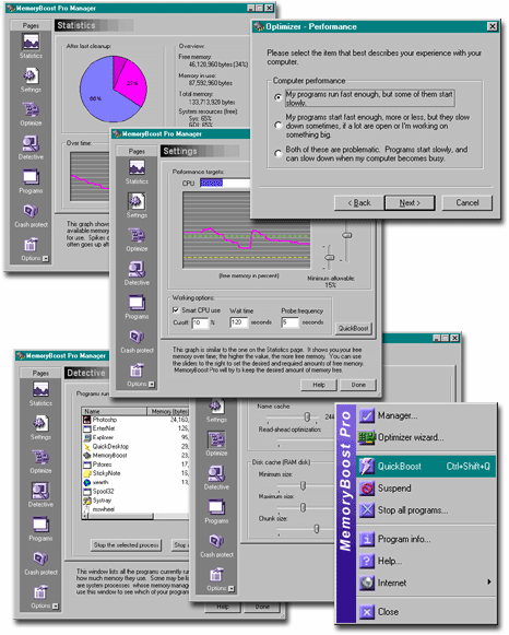 Screenshot of MemoryBoost Pro 2.5